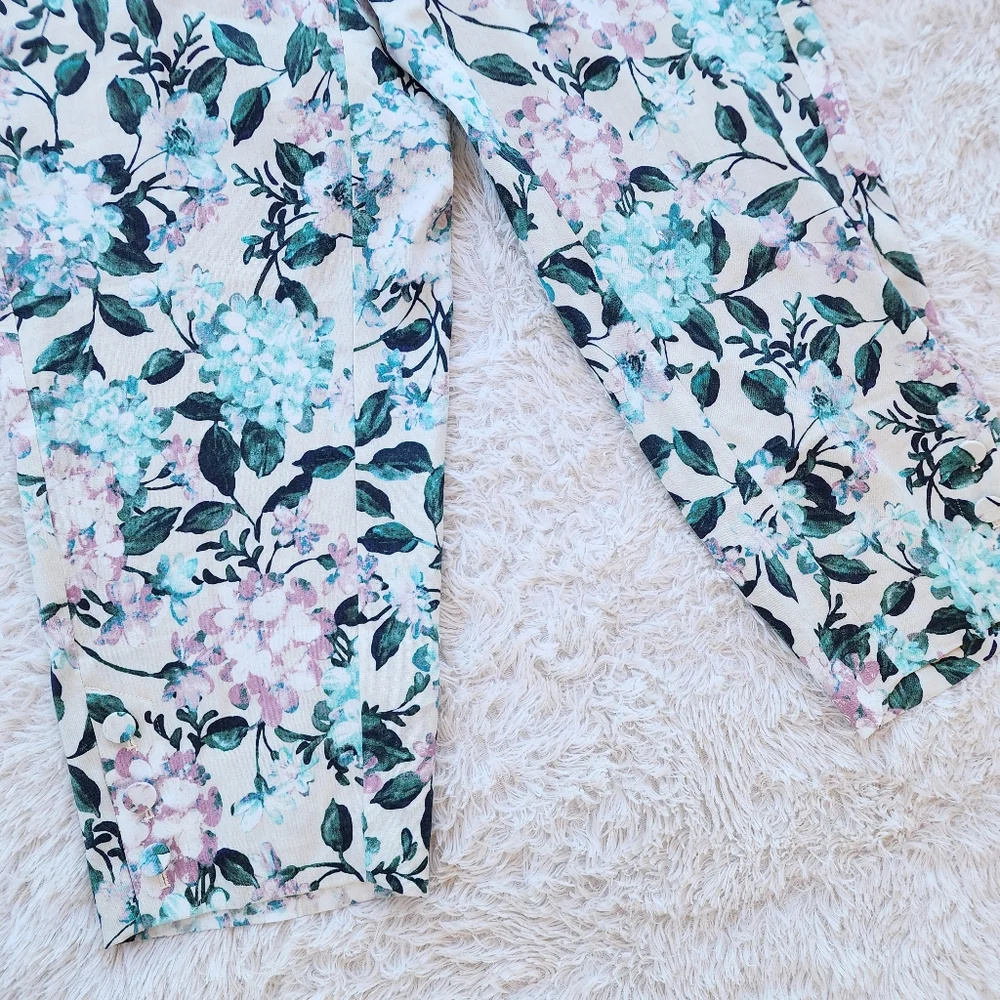 J. Jill NWT Floral Linen Stretch‎ Plus Size Pants